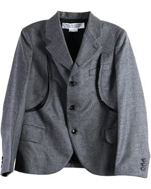 Comme des Garçons Deconstructed Cut-Out Wool Blazer "Medium" Rr J005 051 Medium" - Black