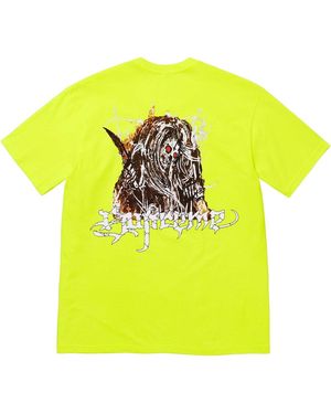 Supreme Satan T-Shirt "Fluorescent" Su26376" - Yellow