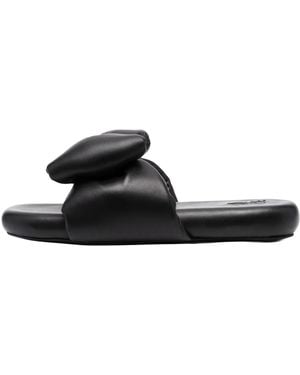 Off-White c/o Virgil Abloh Nappa Extra Padded Slipper Owic005S22Lea0011000" - Black