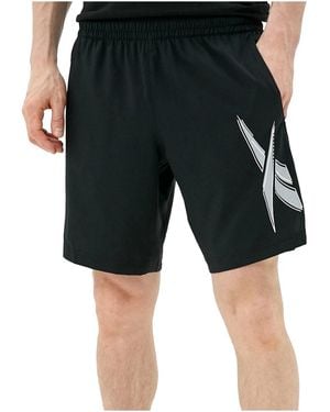 Reebok Workout Ready Woven Graphic Shorts Fu3355" - Black