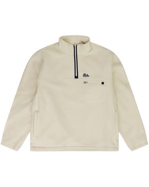 Aimé Leon Dore Quarter Zip Fleece Pullover "Bone Ald Motw 0055" - Black