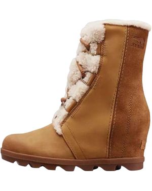 Sorel Joan Of Arctic Wedge Ii Shearling "Velvet Tan" Nl3764 242" - Brown