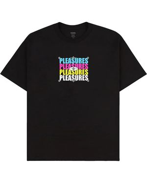 Pleasures Cmyk Ss T-Shirt P24Sp051" - Black