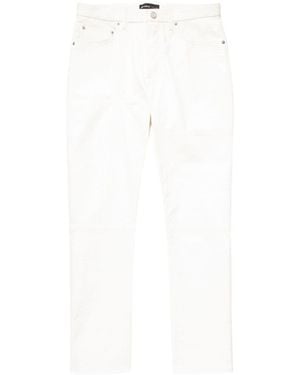 Purple Brand Leather Relaxed Fit Pant P011 Lbwp223" - Black