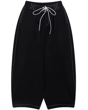 NAMESAKE Folding Wide Swim Trousers "Euphoric" N3Ss26N3Pt02Eb" - Black