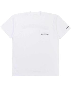 Chrome Hearts Scroll Logo Short Sleeve T-Shirt Chrm0163" - Black