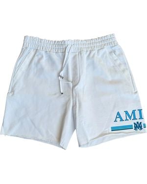 Amiri Ma Bar Logo Shorts & Ps24Mjl031 100" - Blue