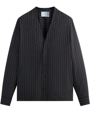 Kith Modern Stripe Sullivan Gi Shirt Khm031114 001" - Black