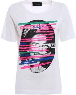 DSquared² Logo Print Cotton T-Shirt S772Gc0975 S22844 100" - Black