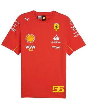 PUMA Sf Scuderia Ferrari Sainz Tee 763604 01" - Red