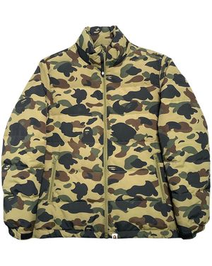 A Bathing Ape 1St Camo Down Jacket "Camo" B1Cdjg" - Green