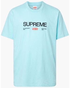 Supreme Est 1994 T-shirt "fw 21" - Blue