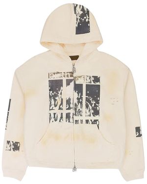 BIRTH OF ROYAL CHILD Flashlight Zip Up Hoodie "Cream" Bc25Ssha07 Whit" - Black