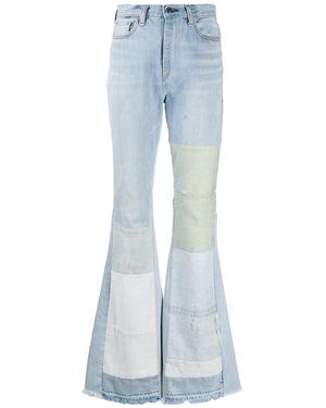 Amiri Reconstructed Flare Jeans Patch "Multi" Y0W01405Rd Mui" - Black