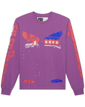 Sp5der Tire Tech L/S T-Shirt 604" - Purple