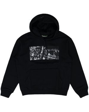 DENIM TEARS Srca Graphic I Hoodie Dt653" - Black