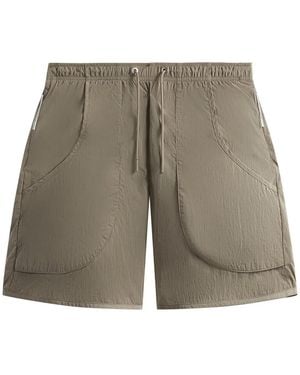 Kith Wrinkle Nylon Fowler Short "Canvas" Khm060395 210" - Black