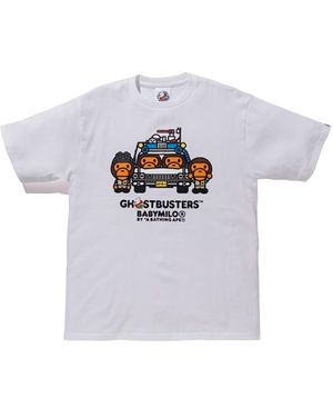 A Bathing Ape Ghostbusters Baby Milo T-Shirt #4 019" - Black