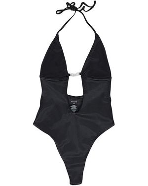 Rhude Rimini One-Piece Swimsuit Rhss24Bi04850794" - Black