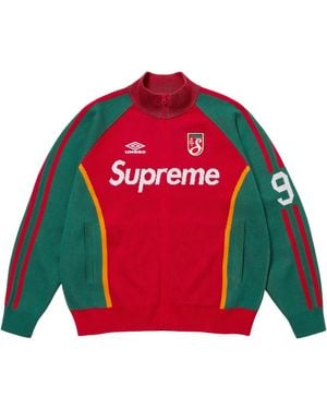 Supreme Umbro Zip Up Jumper "Ss25 - Red