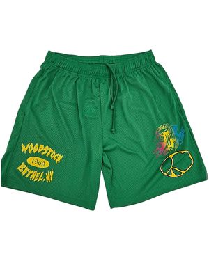 Warren Lotas Exclusive Woodstock Mesh Shorts Wl076" - Green