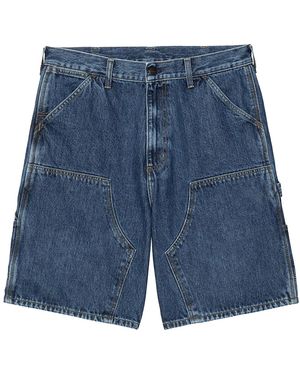 Carhartt Double Knee Shorts Stone Washed" I034867 01 06" - Blue