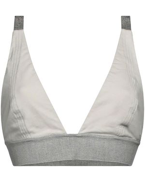 Brunello Cucinelli Stretch Bralette "Warm" Brun1943" - Black