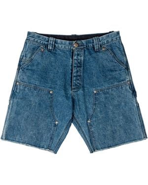 Chrome Hearts Double Knee Carpenter Shorts Chrm1729" - Blue