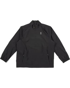 On Shoes All-Day 1/2 Zip Jacket 1Me30400553" - Black