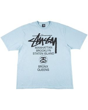 Stussy New York Chapter World Tour Crew "Sky" Stus570" - Blue