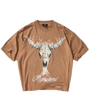 Represent British Cowboys Ss T-Shirt "Dusty" Mlm100592-Db" - Black