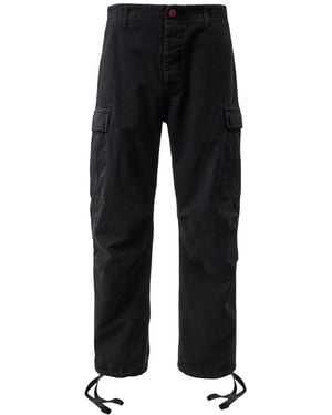HELLSTAR Canvas Cargo Trousers Hsr266" - Black