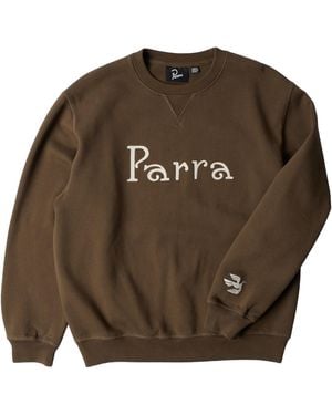 by Parra Parra Weird Trad Logo Crewneck Jumper 54321" - Green