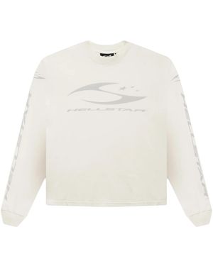 HELLSTAR Cursive Logo Longsleeve T-Shirt Hsr095" - Black