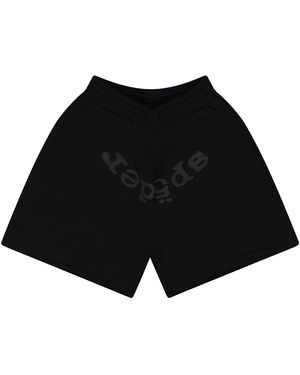 Sp5der Og Logo V2 Sweatshorts 475" - Black