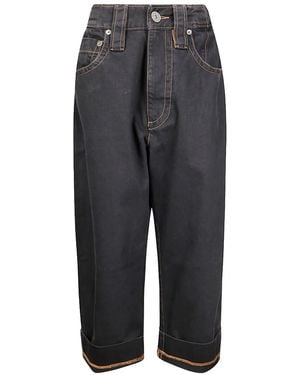 VAQUERA Wide Leg Baby Jeans Vaq10P003" - Black