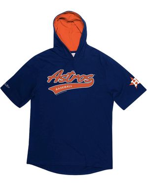 Mitchell & Ness Mlb Short Sleeve Hoodie "Houston Astros" Hdssaj19007 Hasnavy" - Blue