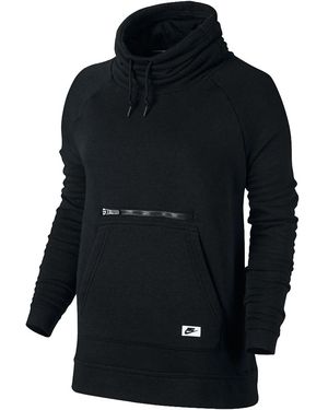 Nike Sportswear Modern Funnel Neck Sweatshirt 803599 010" - Black