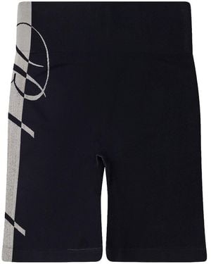 Rhude Knit Logo Shorts 00537 20005Rctbsb Blac" - Black