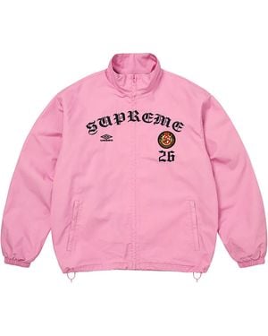 Supreme Umbro Cotton Ripstop Track Jacket "Fw26 - Pink