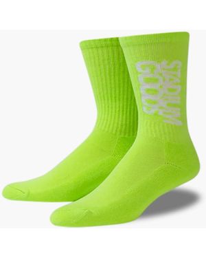 Stadium Goods Crew Socks "glow In The Dark" - Green