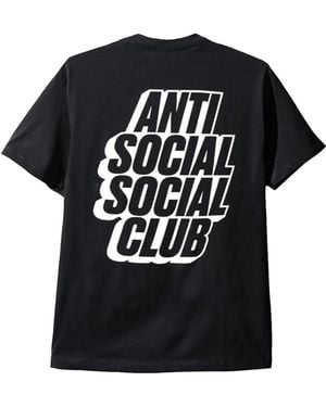 ANTI SOCIAL SOCIAL CLUB Blocked Logo T-Shirt Assc035" - Black