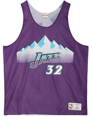 Mitchell & Ness Reversible Mesh Tank "Jazz Kar" Tmtk3208 Ujayykmapurp" - Purple