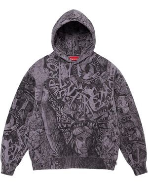 Supreme Liberty Hooded Sweatshirt "Dusty" Su28096" - Black