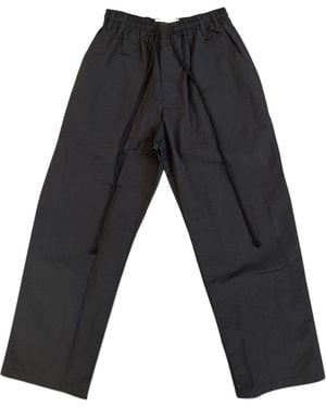 Song For The Mute Gym Track Trousers 261 Mpt106 Tkwyblk" - Black