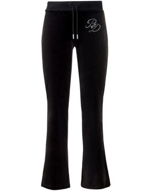 Bottega Desires Studded Velour Joggers Bd043" - Black