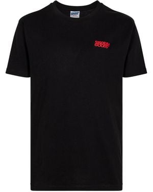 Stadium Goods Stacked Embroidery Logo T-Shirt - Sgs0519" - Black