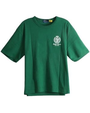 Polo Ralph Lauren Jersey Knit Tennis Graphic Relaxed Fit T-Shirt "New Forest" 710B19623001" - Green