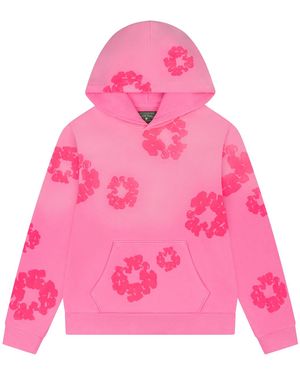 DENIM TEARS Mono Cotton Wreath Hoodie Dt107" - Pink