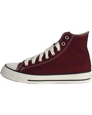 Converse Chuck Taylor Throwback Hi "Deep Bordeaux" A20071C" - Purple